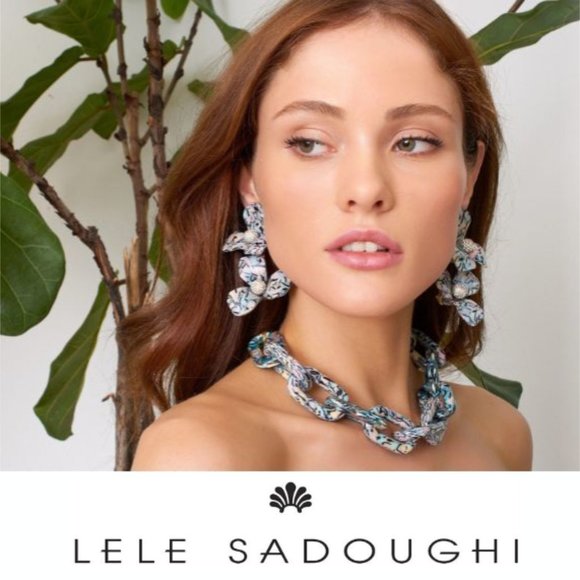 🌷 NEW Lele Sadoughi Trillium Bouquet Earrings